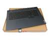 ST51C87534 original Lenovo clavier incl. topcase US (anglais) noir/bleu avec rétro-éclairage