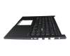 T066A1 Clavier incl. topcase DE (allemand) noir/bleu