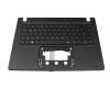 T073C1 Clavier incl. topcase DE (allemand) noir/noir