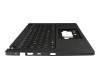 T073C1 Clavier incl. topcase DE (allemand) noir/noir