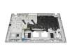 T121CR Clavier incl. topcase US (anglais) noir/argent b-stock