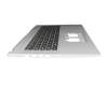 T121CR Clavier incl. topcase US (anglais) noir/argent b-stock