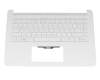 TFQ37G72TP203 original HP clavier incl. topcase DE (allemand) blanc/blanc