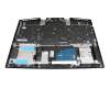TH17CB Clavier incl. topcase DE (allemand) noir/noir avec rétro-éclairage