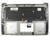 TN501V Clavier incl. topcase DE (allemand) argent/argent avec rétro-éclairage (pour les modèles sans disque