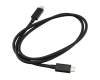 Thunderbolt câble de données / charge noir 0,80m pour LG Gram 17 Ultra (17Z95P)