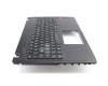 V156362CK2 original Sunrex clavier incl. topcase DE (allemand) noir/noir avec rétro-éclairage