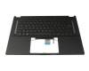 V205526SE1 original Sunrex clavier incl. topcase DE (allemand) noir/noir avec rétro-éclairage ONE ZONE RGB