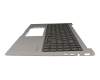 V218646GS1 original Sunrex clavier incl. topcase US (anglais) noir/gris avec rétro-éclairage