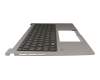 V218646GS1 original Sunrex clavier incl. topcase US (anglais) noir/gris avec rétro-éclairage