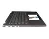 V222320AK3-GR original Sunrex clavier incl. topcase DE (allemand) gris/gris avec rétro-éclairage