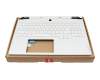 V223620FS2-US original Sunrex clavier incl. topcase US (anglais) blanc/blanc avec rétro-éclairage