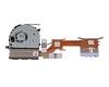 Ventilateur incl. refroidisseur (CPU) original pour MSI Summit B14 A11M/A11MOT (MS-14D3)