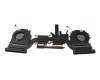 Ventilateur incl. refroidisseur (CPU/DIS) 5V original pour HP Pavilion 15t-dk0000