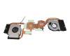 Ventilateur incl. refroidisseur (CPU/GPU) original pour Clevo NH57ER