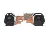 Ventilateur incl. refroidisseur (CPU/GPU) original pour Clevo PB7x