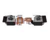 Ventilateur incl. refroidisseur (CPU/GPU) original pour Clevo PC50HR-D