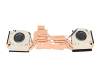 Ventilateur incl. refroidisseur (CPU/GPU) original pour Gaming Guru Ice Gaming Notebook (NP50PN5)