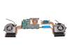 Ventilateur incl. refroidisseur (CPU/GPU) original pour MSI GP62M 7RDX (MS-16J9)
