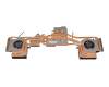 Ventilateur incl. refroidisseur (CPU/GPU) original pour MSI GP75 Leopard 10SDK/10SDR (MS-17E7)