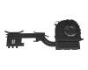 Ventilateur incl. refroidisseur (CPU/GPU) original pour MSI Modern 14 B10RBS/B10RBSW (MS-14D1)