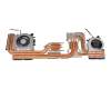 Ventilateur incl. refroidisseur (CPU/GPU) original pour MSI Sword 17 A11UD/A11UE/A11SC (MS-17L2)