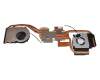 Ventilateur incl. refroidisseur (CPU/GPU) original pour Medion Erazer Defender E15 (NH77EKQ-M)