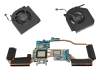 Ventilateur incl. refroidisseur (CPU/GPU) original pour Mifcom Gaming Laptop i9-14900HX - RTX 4090 17 (GM7IX9N)