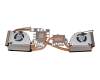 Ventilateur incl. refroidisseur (CPU/GPU) pour MSI GE76 12UG/12UGS (MS-17K4)