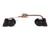 Ventilateur incl. refroidisseur (CPU/UMA) original pour HP ZBook Studio G5