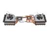 Ventilateur incl. refroidisseur (GPU/CPU) original pour Lenovo Legion Y730-15ICH (81HD)