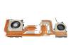 Ventilateur incl. refroidisseur (GPU/CPU) original pour MSI GF65 Thin 10UE (MS-16W2)