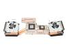 Ventilateur incl. refroidisseur original pour Lenovo Legion 5-17ACH6H (82JY)