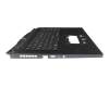 YDM ZGRD original Acer clavier incl. topcase DE (allemand) noir/noir avec rétro-éclairage